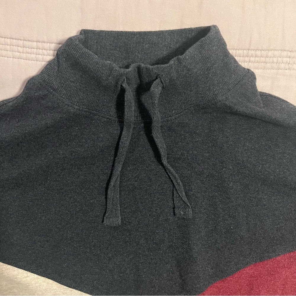 Pact Women's Tri-Color Cowl Neck Sweater - Picture 5 of 6
